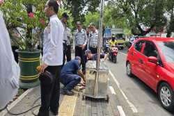 Jelang Lebaran, APILL Portable Mulai Dipasang di Simpang Kotabaru, Ini Tujuannya