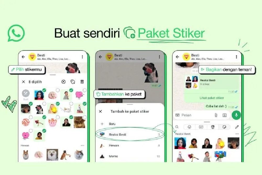 Buat Stiker Tanpa Aplikasi Tambahan di WhatsApp, Begini Caranya
