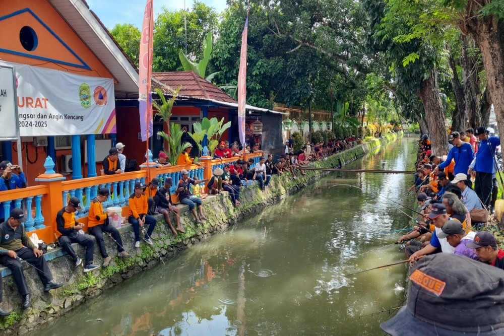 Rekatkan Kekompakan, Ratusan Relawan di Bantul Ikuti Mancing Bersama