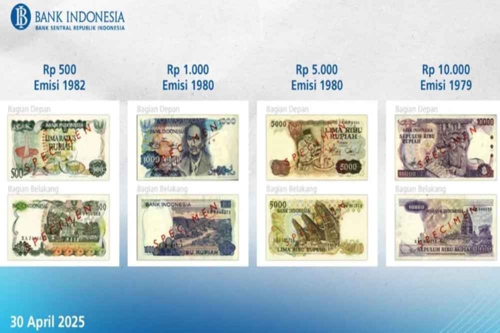 Bank Indonesia Tarik 4 Jenis Uang Kertas dari Peredaran, Hari Ini Terakhir Penukaran