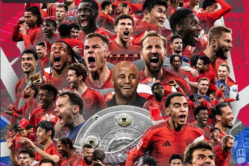 Bayern Muenchen Juara Liga Jerman 2024/2025 Seusai Leverkusen Ditahan Imbang Freiburg