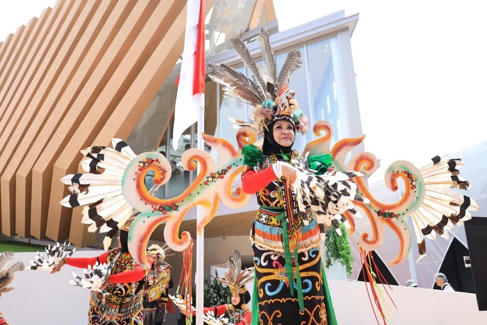 Tari Enggang dan Gong dari Kalimantan Timur Ditampilkan dalam World Expo 2025 Osaka