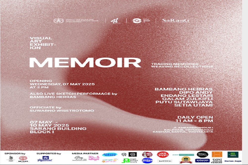 Pameran Seni Rupa MEMOIR Digelar 7-10 Mei 2025 di Sarang Art Building Block I