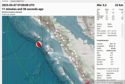 Gempa Magnitudo 5,4 yang Mengguncang Nias dari Zona Megathrust Mentawai