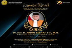 Hakim Agung MA Abdul Manaf Meninggal Dunia