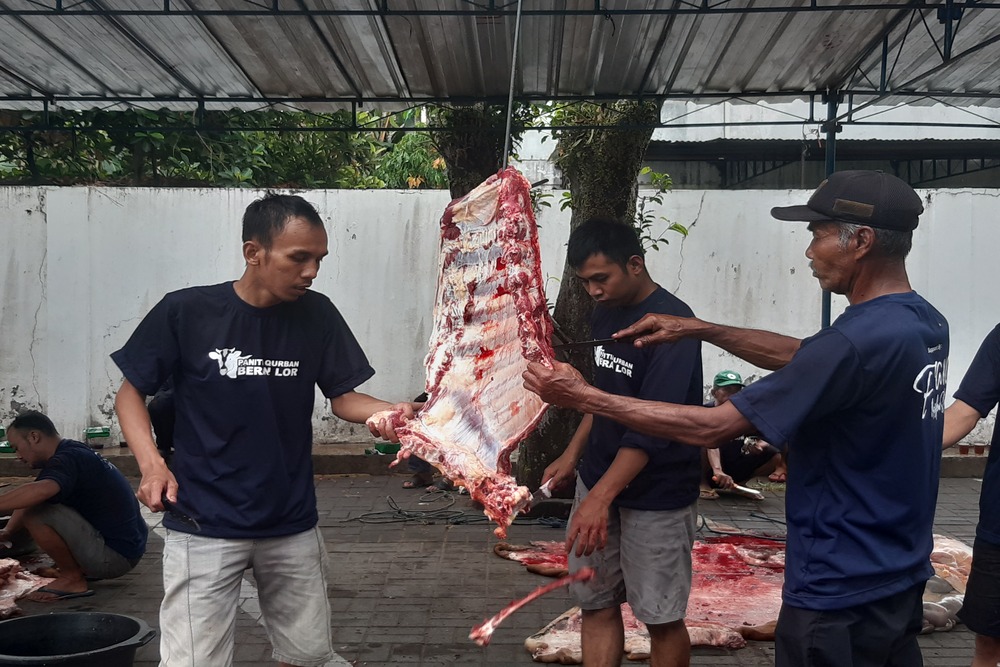 DKPP Bantul Imbau Panitia Kurban Gunakan Bungkus Ramah Lingkungan dan Tidak Cuci Jeroan di Sungai