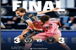 Philadelphia Union vs Inter Miami Berakhir Imbang 3-3, The Union Masih Kokoh di Puncak Klasemen