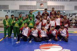 Pekan Olah Raga Pelajar Cabang Wushu Digelar di Sasana Wushu Sinduadi