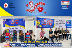 Dukung PMI Penuhi Stok Darah, Indomaret Cabang Yogyakarta kembali Gelar Aksi Donor Darah