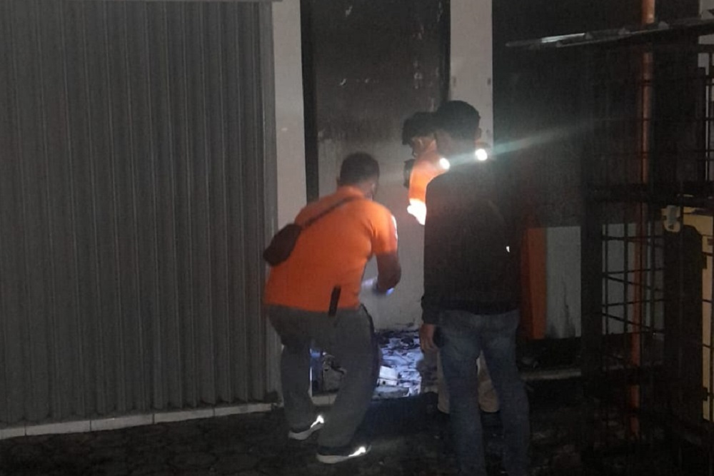 ATM Bank di Jalan Jenderal Sudirman Bantul Terbakar, Kerugian Capai Rp86 Juta