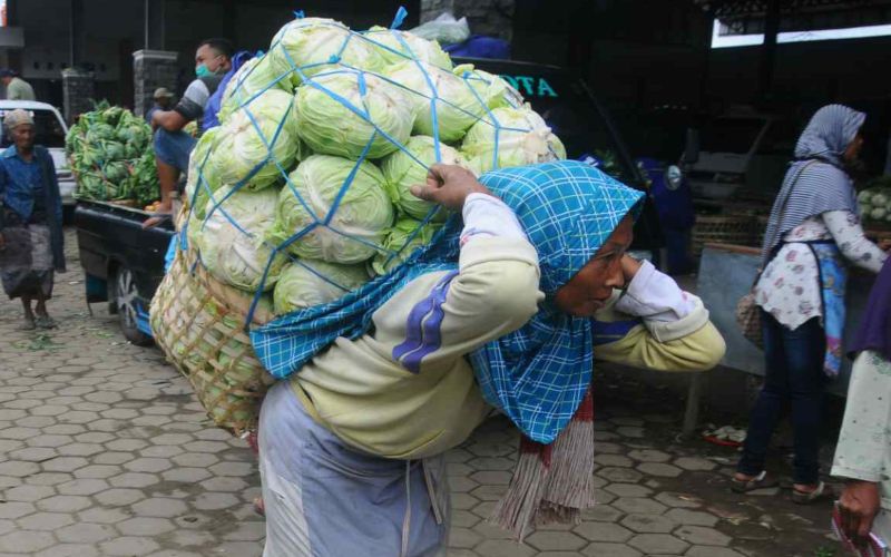 Dinas Perdagangan Bagikan Kartu Toilet Gratis ke Buruh Gendong Pasar Beringharjo
