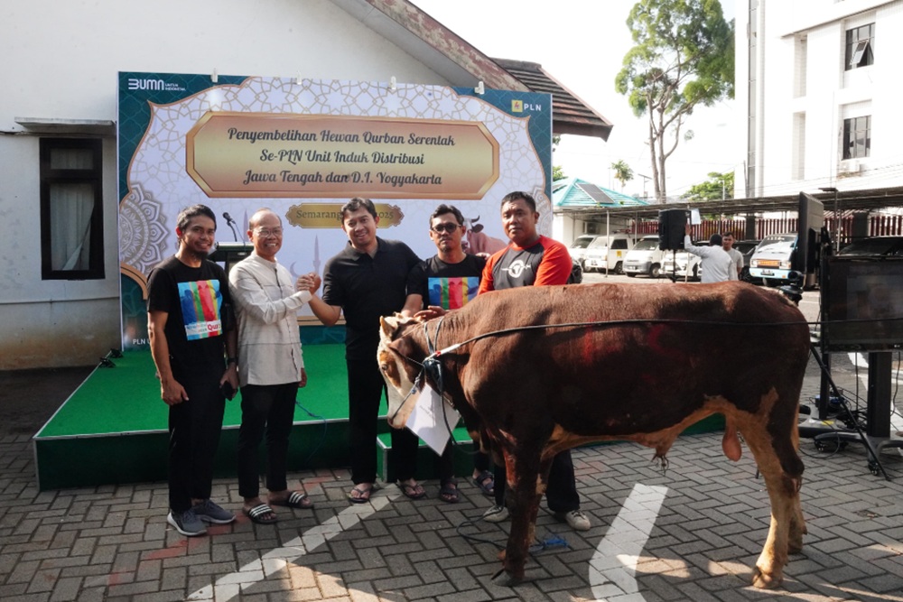 Peringati Hari Raya Iduladha 1446 H, Insan PLN UID Jateng DIY Persembahkan Puluhan Kurban untuk Masyarakat