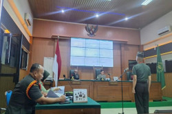 Sidang TNI Tembak Polisi Terkait Judi Sabung Ayam Way Kanan, Peltu Yun Heri Lubis Sempat Menemui Kapolsek