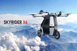 Skyrider X6, Motor Listrik Roda Tiga yang Bisa Terbang