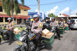 Perayaan Hari Bhayangkara ke-79, Polres Bantul Salurkan 200 Paket Sembako