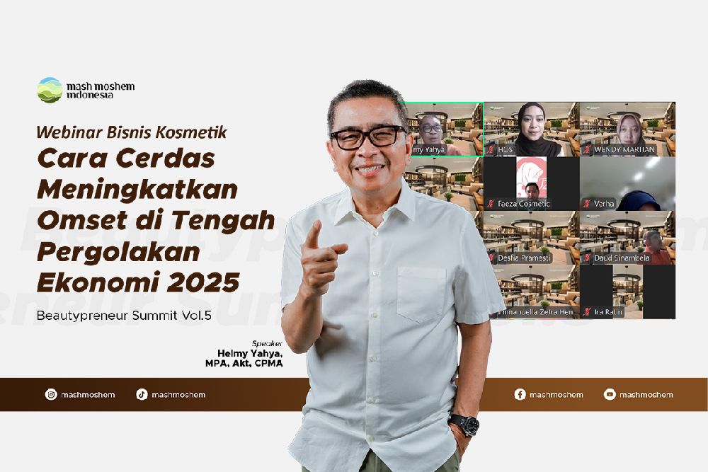 Helmy Yahya Beberkan Strategi Bisnis Kosmetik 2025 dalam Beautypreneur Summit Vol. 5 bersama Mash Moshem Indonesia