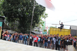 Demo Sopir Truk ODOL Juga Terjadi di Delangu Klaten, Diikuti Ratusan Orang