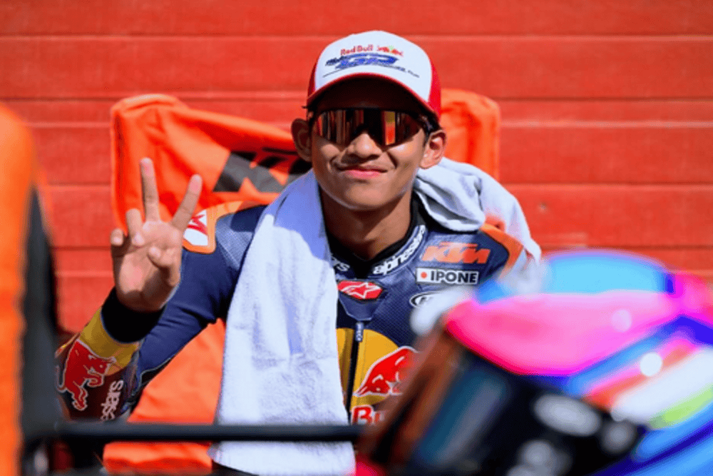 Pembalap Gunungkidul, Veda Ega Pratama Juarai Red Bull Rookies Cup Italia 2025 di Mugello