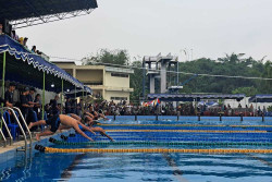 600 Atlet Bertarung dalam Kejuaraan Renang Pemula di Samapta Aquatic Stadium Magelang