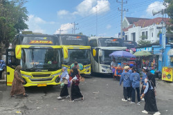 Libur Sekolah, Kota Jogja Mulai Dipadati Bus Pariwisata