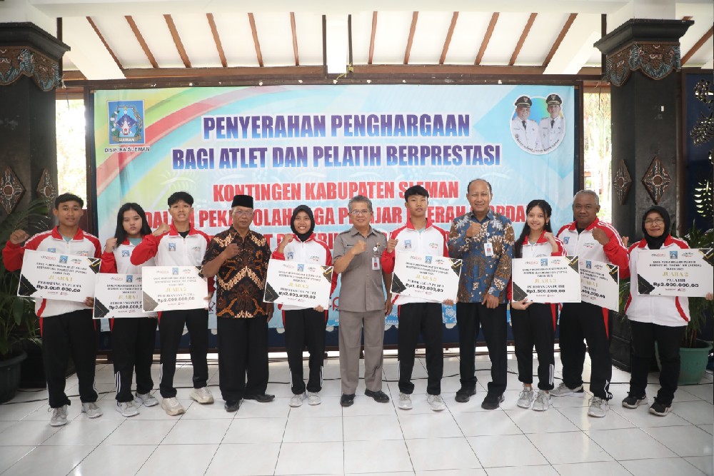 Pemkab Sleman Beri Penghargaan Atlet Popda 2025