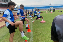 Direkrut PSIM Jogja, Corfe dan Rahmatsho Langsung Ikut Latihan Perdana di Stadion Mandala Krida