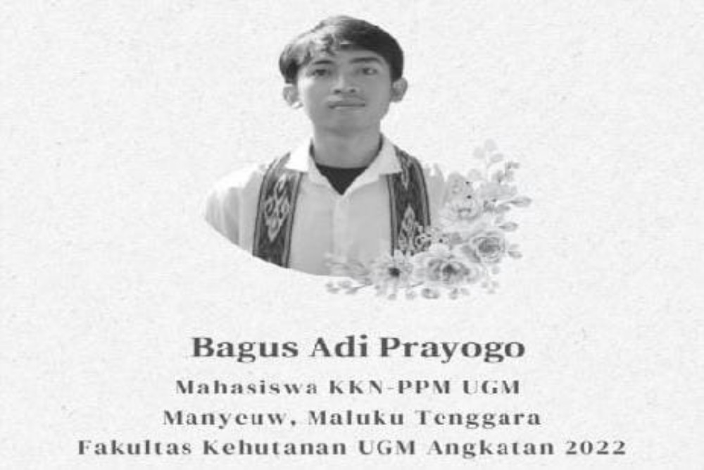 Bagus Adi Prayogo, Korban Meninggal Kapal Tenggelam KKN-PPM UGM Dikenal Sosok Mahasiswa Berprestasi dan Peduli Lingkungan