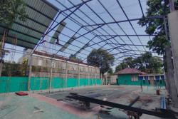 Venue Porda Gunungkidul 2025, Pemasangan Atap Lapangan Tenis Sewokoprojo Dikebut