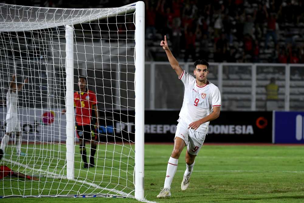 Piala AFF U-23 2025: Jens Raven Cetak 5 Gol, Skor Sementara Timnas Indonesia Unggul 7-0 Atas Brunei Darussalam