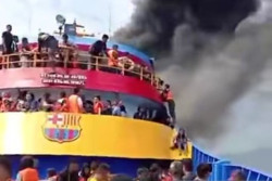 KM Barcelona 5 Terbakar, Penumpang Mengaku Syok