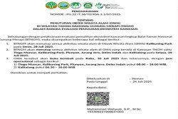 BTNGM: Senin, Kalikuning Park Ditutup. Kalitalang-Deles Indah Ditutup pada Selasa