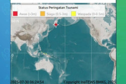 Gempa Rusia: BMKG Terbitkan Peringatan Tsunami Gorontalo hingga Papua, Prediksi Gelombang Mulai Pukul 14.52 WITA
