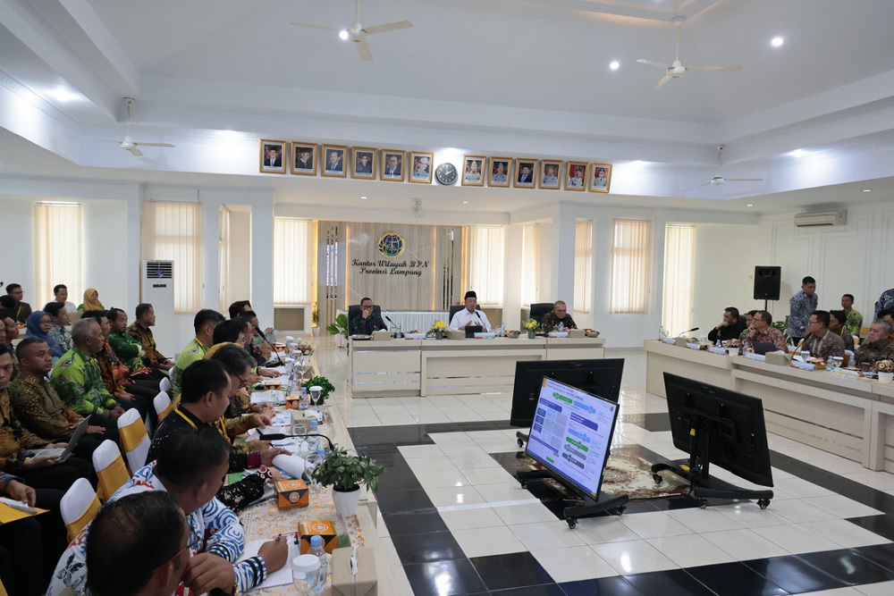 Imbau Percepat Pemetaan dan Pemanfaatan Lahan ke Jajaran Kanwil BPN Provinsi Lampung, Menteri Nusron: Tidak Bisa Pakai Pola Kerja Lama