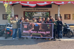HUT RI ke 80, Komunitas 76Riders Jogja Napak Tilas Perjuangan Pangeran Diponegoro