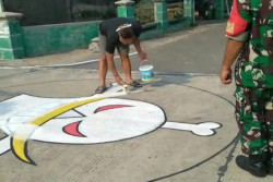 Gambar One Piece, Karang Taruna di Jurangjero Sragen Didatangi Aparat