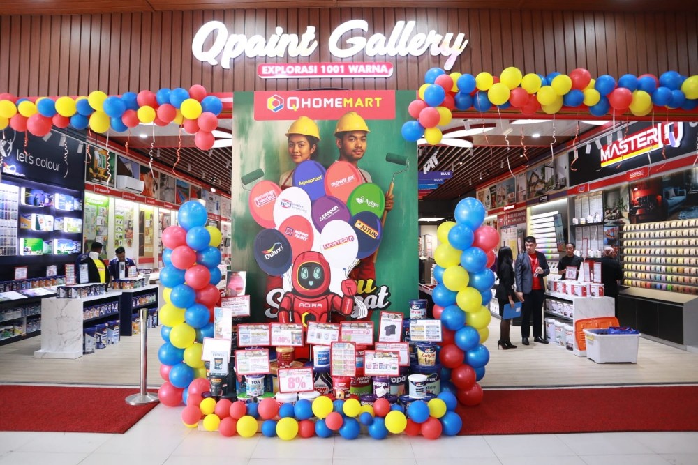 Qpaint Gallery by Qhomemart Resmi Dibuka: Toko Cat Terlengkap dan Terbesar se-Jogja