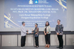 UKDW Tambah Guru Besar di Bidang Teologi, Perkuat Kapasitas Akademik