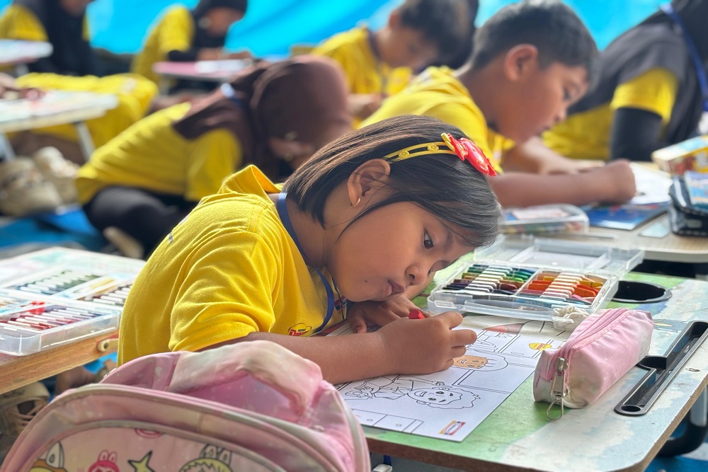 Ratusan Anak Antusias Ikuti Lomba Mewarnai di Indomaret Fresh Dr. Wahidin Bantul