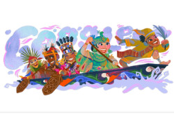 HUT Ke-80 RI, Google Doodle Tampilkan Tradisi Pacu Jalur