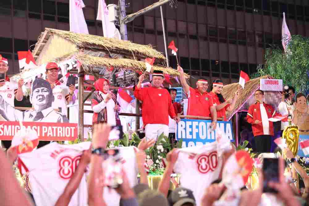 Lewat Karnaval Kemerdekaan HUT ke-80 RI, Menteri ATR/Kepala BPN Sampaikan Makna Kemerdekaan