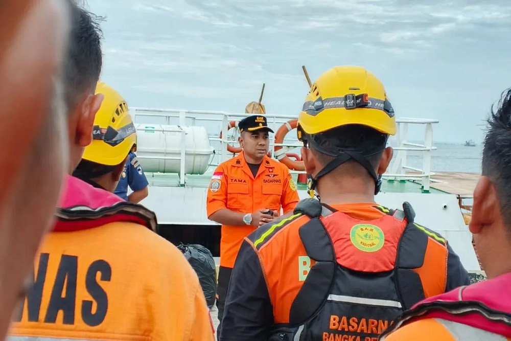 6 ABK KM Osela yang Tenggelam di Pulau Gelasa Bangka Belitung Belum Ditemukan