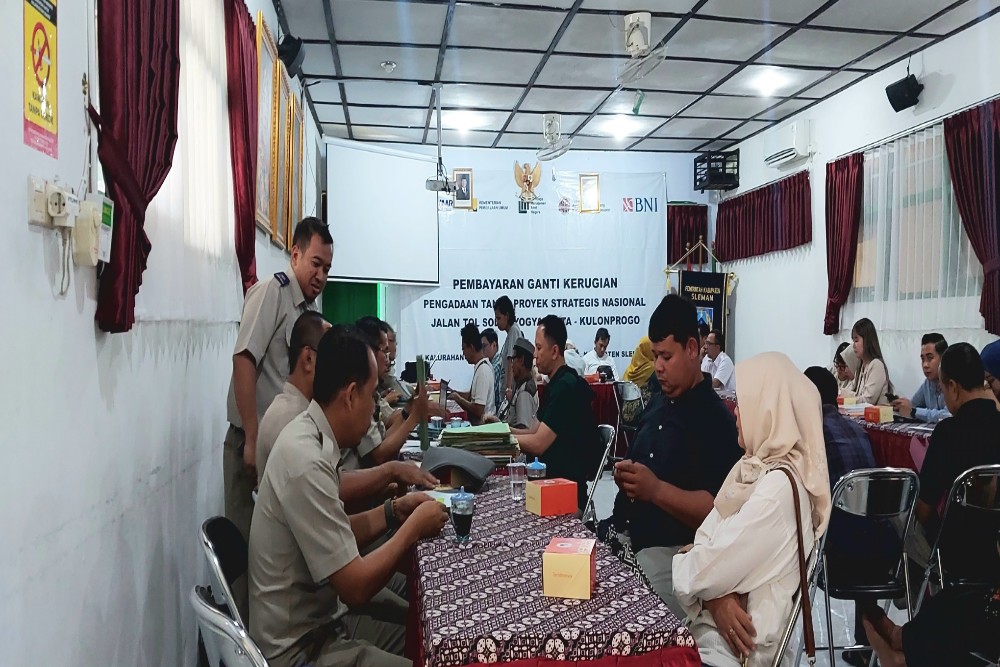 Pembayaran Uang Ganti Rugi Tol Jogja-Solo di 3 Kalurahan Sleman Capai Rp109,7 Miliar