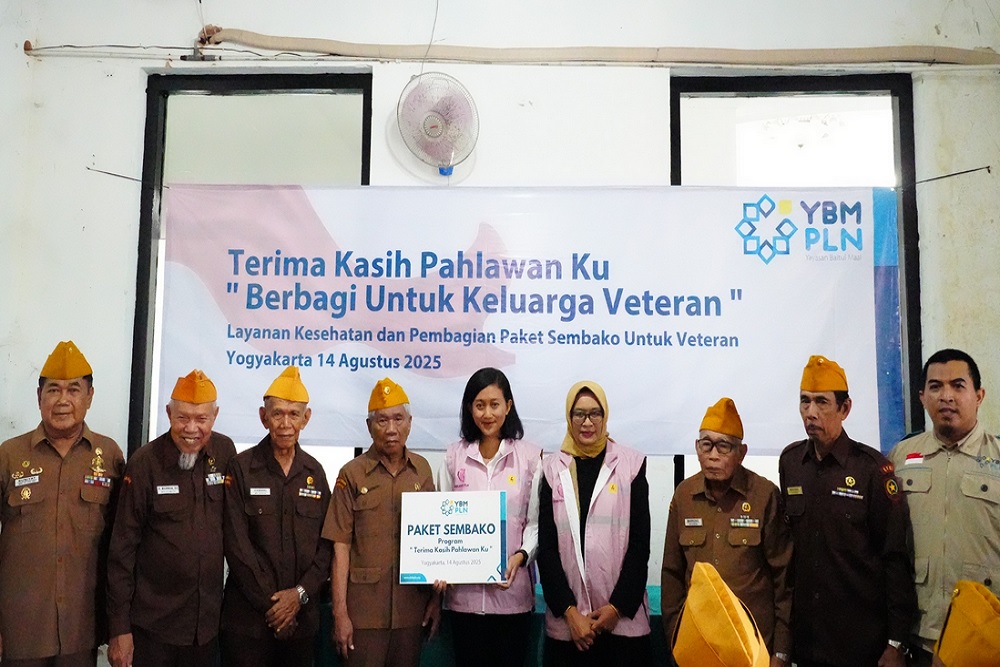 Hari Pelanggan Nasional, PLN Berbagi Kepedulian Bersama Veteran di Yogyakarta