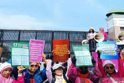Aliansi Perempuan Indonesia Gelar Demo di Depan Gedung DPR, Ini Tuntutannya
