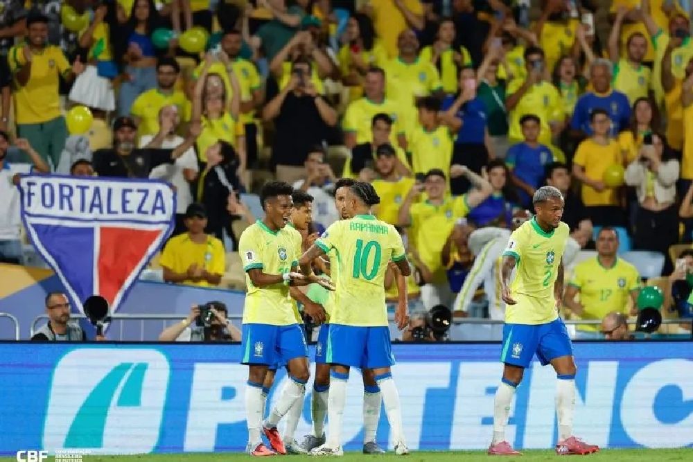 Brasil Hajar Chile 3-0, Lucas Paqueta Cetak Brace, Estevao Beri Gol Spektakuler