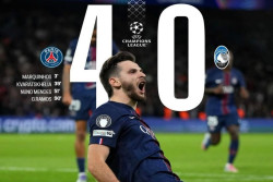Hasil PSG vs Atalanta: Skor 4-0