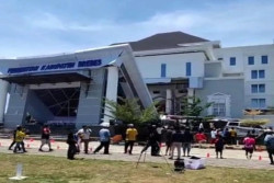 Polisi Selidiki Robohnya Gedung Pemkab Brebes, 2 Orang Terluka