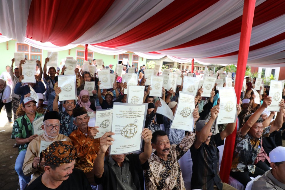 Menteri Nusron Sampaikan Progres Pendaftaran Tanah dan Penataan Ruang