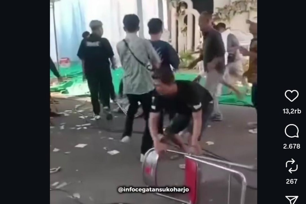 Biadab! Pemuda Kalikotes Klaten Pukuli Pemain Musik di Acara Pernikahan