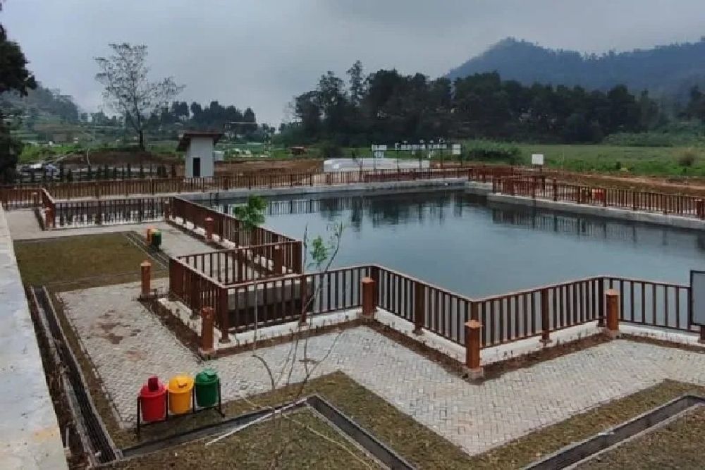 Cantiknya Bangunan Embung di Dataran Tinggi Dieng